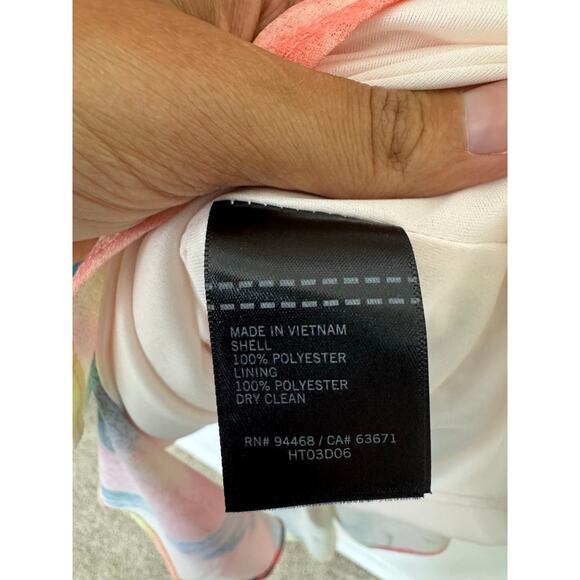 Laundry by Shelli Segal Abstract Watercolor Dress Size 14 - Picture 7 of 7